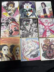 鬼滅の刃　ufotable Cafe 色紙　竈門炭治郎 竈門禰豆子 我妻善逸 嘴平伊之助  冨岡義勇 胡蝶　45点まとめ売り