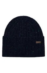エトン メンズ アクセサリー 帽子 ウール Eton Donegal Wool Blend Beanie Dark Blue ブルー