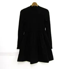 ザラ ワンピース トップス 長袖 ハイネック フレア レディース Mサイズ ブラック ZARA 【中古】
