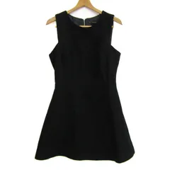 ザラベーシック ワンピース トップス ノースリーブ フレア レディース Lサイズ ブラック ZARA BASIC 【中古】