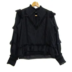 ザディグエヴォルテール ブラウス シャツ トップス 長袖 プルオーバー レース レディース XSサイズ ネイビー ZADIG&VOLTAIRE 【中古】のサムネイル