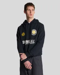 ライルアンドスコット メンズ アウター パーカー・スウェット グラフィック Lyle Scott Sunnies FC Graphic Pullover Hoodie Dark Navy ネイビーのサムネイル