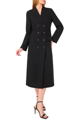 テッドベーカー レディース アウター ジャケット・ブルゾン ブレザー Ted Baker Double Breasted Long Blazerich Black ブラックのサムネイル