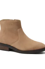 ランズエンド レディース シューズ ブーツ・レインブーツ スエード アンクル Lands Endetailed Suede Zip Ankle Booties Taupe トープのサムネイル