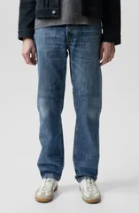 ヌーディージーンズ メンズ ボトムス デニムパンツ レギュラーフィット Nudie Jeans Rad Rufus Regular Fit Jeans Raw Tracksのサムネイル