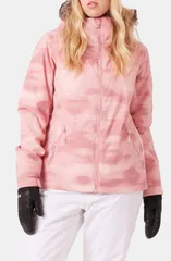 ロキシー レディース アウター ジャケット・ブルゾン Roxy Jet Ski Technical Snow Jacket with Removable Faux Fur Trim Hood Pink Combo ピンク
