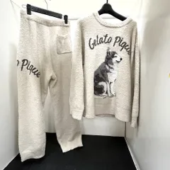 06w19439 ジェラートピケ gelato pique  【完売品】ベビモコメランジ♡ハスキー♡上下セット♡ベージュ  セットアップ  【中古品】