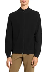 セオリー メンズ アウター パーカー・スウェット カーディガン Theory Cyr Cashmere Cardigan Black ブラックのサムネイル