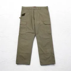 Wrangler WORKWEAR リップストップ カーゴパンツ XL カーキ コットン 10WMWR1BR