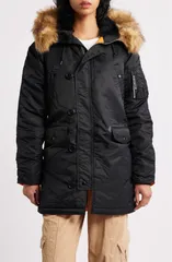 アルファインダストリーズ レディース アウター ジャケット・ブルゾン パーカー Alpha Industries Alpha N3B Wateresistant Parka with Removablのサムネイル