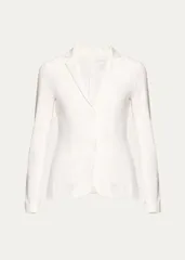 マジェスティック レディース アウター ジャケット・ブルゾン ブレザー Majestic Filaturesoftouch Two Button Blazer Blancのサムネイル
