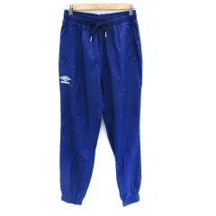 アンブロ UMBRO スポーツウェア ジャージ ジョガーパンツ ロゴ刺繍 M 青 ブルー /SM5