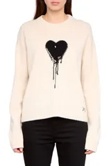 ザディグ エ ヴォルテール レディース アウター パーカー・スウェット クルーネック セーター Zadig Voltaire Markuz Embellished Heart Appliqu Cashのサムネイル