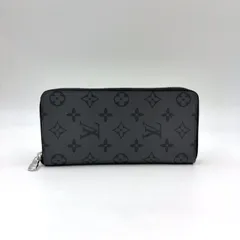 LOUIS VUITTON ジッピーウォレット ヴェルティカル モノグラムエクリプス モノグラムエクリプス RFID対応 レザー×PVC ブラック ラウンドファスナー長財布 シルバー M62295
