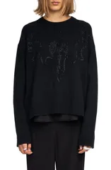 ザディグ エ ヴォルテール レディース アウター パーカー・スウェット セーター Zadig Voltaire Markuz Crystal Embellished Cashmere Sweaterのサムネイル