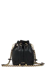 アルド レディース バッグ レザー フェイクレザー ALDO Elynnaa Faux Leather Bucket Bag Black ブラック
