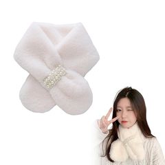 [ZHEJIA] 差し込みマフラー レディース モフモフ ふわふわマフラー 秋冬 フェイクファー マフラー ファー光沢感 柔らかなエコ毛皮 カジュアル かわいい おしゃれ 外出 通勤 クリスマス 誕生日 プレゼント