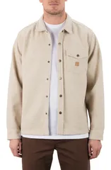 ハーレー メンズ アウター ジャケット・ブルゾン シャツ Hurley Santa Cruz Seaside Solid Flannel ButtonUp Shirt Jacket Boneのサムネイル