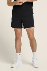 ウィルソン メンズ ボトムス ハーフパンツ・ショーツ ショートパンツ WILSON Tennis Waterepellent Volley Shorts Black ブラックのサムネイル