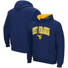 コロシアム メンズ アウター パーカー・スウェット ロゴ Mens Colosseum Navy West Virginia Mountaineers Arch Logo 30 Pullover Hoodie Navy ネイビー