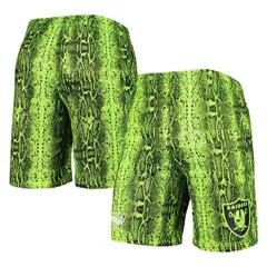 ニューエラ メンズ ボトムス ハーフパンツ・ショーツ ショートパンツ Mens New Era Neon Green Las Vegas Raidersummer Pop Shorts Neon Grのサムネイル