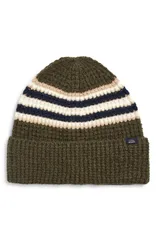 ファレティ メンズ アクセサリー 帽子 コットン Faherty Jackson Stripe Organicotton Blend Beanie Olive Heather ヘザー