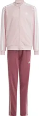 アディダス adidas エッセンシャルズ スリーストライプス トラックスーツ ジュニア ジャージ上下 ジャージセット スリーストライプス スポーティー キッズ フィット セットアップ  ECG94 IZ3460 サンディーピンク/ホ