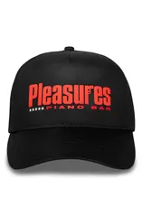 プレジャーズ メンズ アクセサリー 帽子 コットン PLEASURES Piano Bar Snapback Cotton Twill Trucker Hat Black ブラックのサムネイル