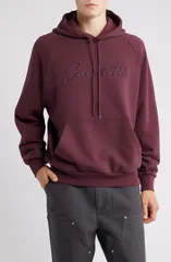 カーハート メンズ アウター パーカー・スウェット コットン 刺繍 ロゴ Carhartt Work In Progress Ray Embroidered Logo Cotton Hoodie Rondo