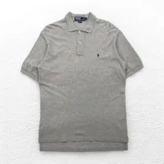 Polo by Ralph Lauren 90年代 ポロシャツ M グレー コットン スモールポニー刺繍