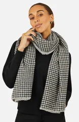 ユミキム レディース アウター コート Yumi Dog Tooth Scarf Black ブラック