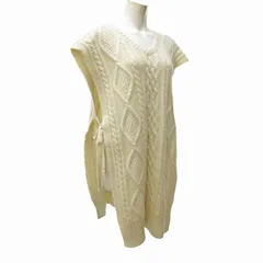 ライト WRYHT 21AW タグ付 FISHERMAN SQUARE TOPS ケーブル ニットベスト セーター オールドジョー取扱い 212WT-KN04 白 ホワイト 1 約S 0628 ■BL4