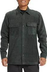 クイックシルバー メンズ アウター ジャケット・ブルゾン プリント シャツ フリース Quiksilver Surf Days Print Fleece Overshirt Urban Chic Prのサムネイル