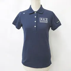 パーリーゲイツ PEARLY GATES ゴルフ スポーツウエア 2023年モデル ポロシャツ 半袖 紺 白 ネイビー ホワイト 00