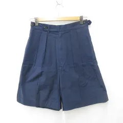 ラルフローレン RALPH LAUREN パンツ ハーフパンツ タック ロールアップ 紺 ネイビー 11