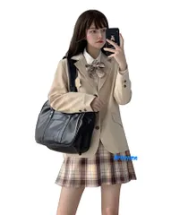 新品 [Mrinoyume] セーラー服 ブレザー コート ジャケット JK制服 6色対応 学園祭 文化祭 仮装 大きいサイズ バッジ付き 3つボダン 未来ノ夢 (茶色 S)のサムネイル