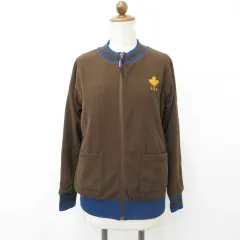 パーリーゲイツ PEARLY GATES ジャケット ゴルフ ニット 長袖 ジップアップ リバーシブル フリース 起毛 ウール 茶 青 ブラウン ブルー 1