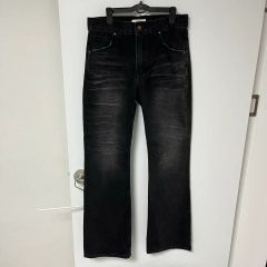 46 エルムード ブラックデニム ブーツカット デニム