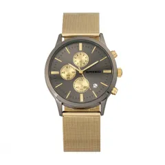 ブリード メンズ アクセサリー 腕時計 メッシュ BREED Espinosa Chronograph MeshBracelet Watch w Date GoldGunmetal ゴールド