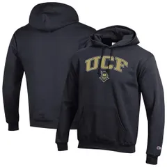 チャンピオン メンズ アウター パーカー・スウェット ロゴ MensChampion Black UCF Knights Arch Over Logo Pullover Hoodie Black ブラック