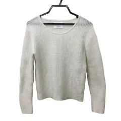 ザラ ZARA セーター ニット プルオーバー ラウンドネック リブ 無地 長袖 152 白 ホワイト