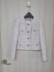 MOJO.S.PHINE モジョエスピン パステル CHECK ツイード ジャケット