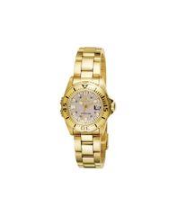 [Free Shipping] Invicta Women's 2963 Pro Diver Quartz 3 Hand Champagne Dial Watch White