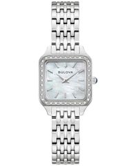 [Free Shipping] Bulova Women's Classic Sutton Silver Tone Stainless Steel Bracelet Watch 227mm Si