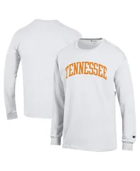【送料無料】 チャンピオン メンズ Tシャツ トップス Mens White Tennessee Volunteers Basic Arch Long Sleeve TShirt White