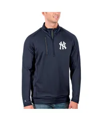 【送料無料】 アンティグア メンズ パーカー・スウェット アウター Mens NavyGray New York Yankees Generation QuarterZip Pullover Swea