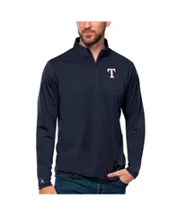 【送料無料】 アンティグア メンズ パーカー・スウェット アウター Mens Navy Texas Rangers Tribute QuarterZip Pullover Top Navy