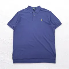 Polo by Ralph Lauren ポロシャツ XL ネイビー コットン 鹿の子 スモールポニー刺繍