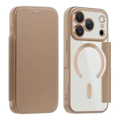 Casesmo iPhone 17 Pro 用 ケース 手帳型 背面クリア いphone17 Pro スマホケース カバー 可愛い MagSafe対応 カード収納 入れ3枚 財布付き 耐衝撃 薄型 軽量 TPU+PU革 全面保護 レンズ保護 ストラップホー 1