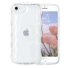 Casesmo いPhoneSE 第3世代ケース iPhone SE2 / iPhone8 / 7 ケース クリア 可愛い スマホケース 韓国 iPhone SE/SE2/SE3/7/8 ケース かわいい 人気 シンプル 滑り止め 薄型 軽量 耐衝撃 指紋 0
